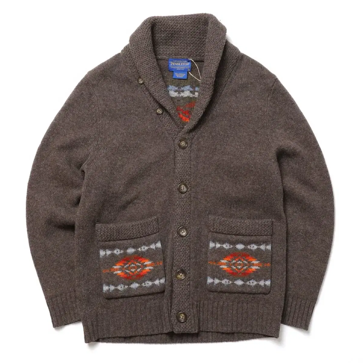 펜들턴 Navajo Pattern Shawl Collar Cardigan